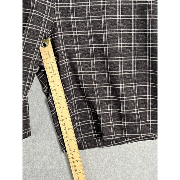 PGA Tour Men's Black Plaid Flat Front Golf Shorts Size 38 Lightweight Sporting - Picture 8 of 10